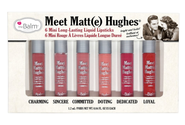 BEST CHOICES 2016 - Các loại son môi yêu thích nhất 2016 tại Lixibox.com. Bộ sản phẩm Meet Matt(e) Hughes gồm 6 loại son kem lì lâu trôi với các tông màu Charming, Sincere, Committed, Doting, Dedicated, Loyal, hoàn hảo cho phong cách trang điểm của bạn.